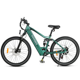 SAMEBIKE XD26-II Electric Bike - 750W Motor 48V14AH Battery 45KM Range Hydraulic Disc Brakes - Green